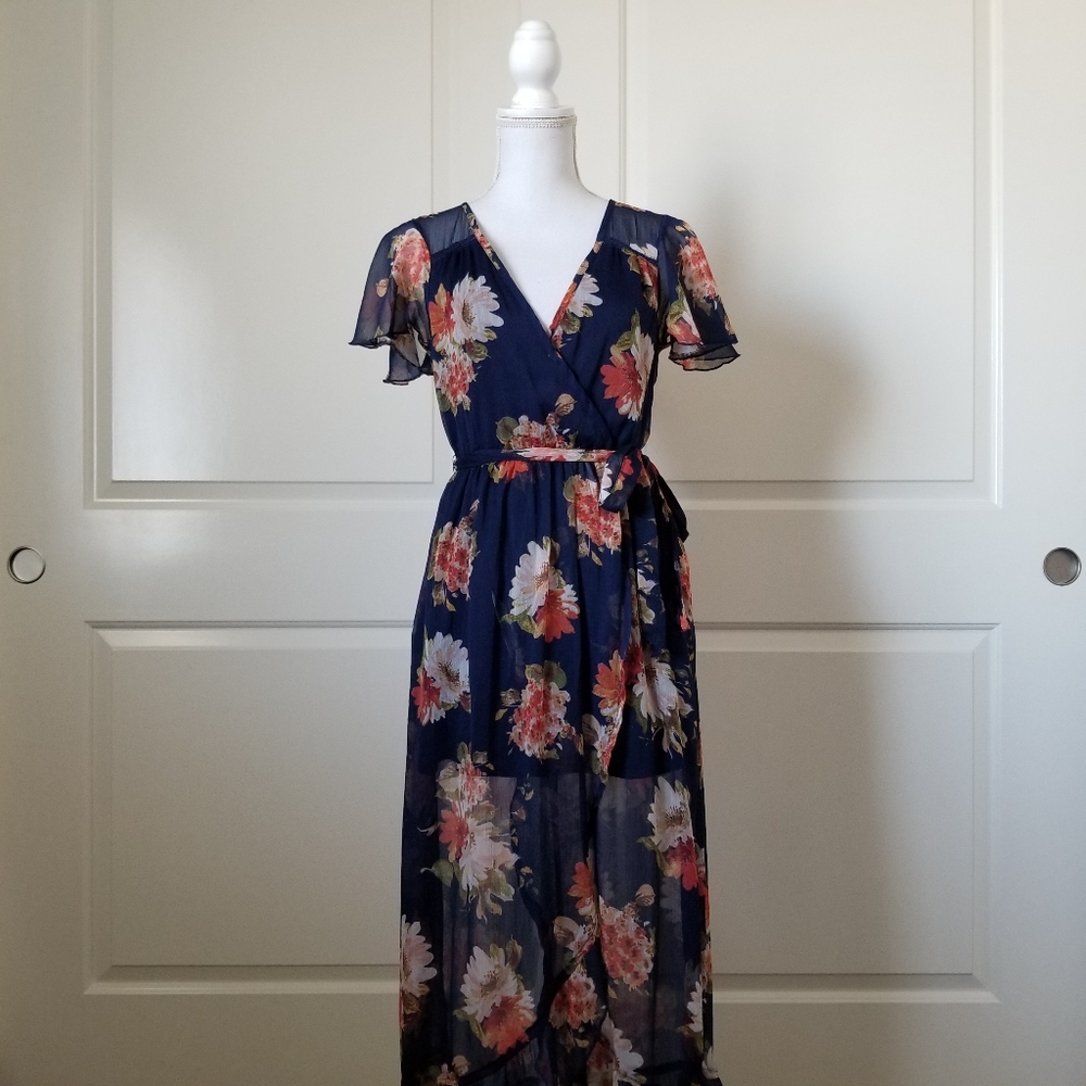 Band of Gypsies Floral Maxi Dress